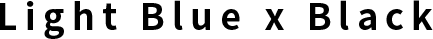 Light Blue x Black